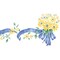 Daisy Bouquet with Ribbon Wall Stencil | 2055 by Designer Stencils | Floral Stencils | Reusable Art Craft Stencils for Painting on Walls, Canvas, Wood | Reusable Plastic Paint Stencil for Home Makeover | Easy to Use &#x26; Clean Art Stencil
